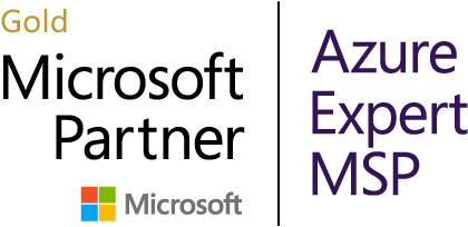 Gold Microsoft Partner Azure Expert MSP badge